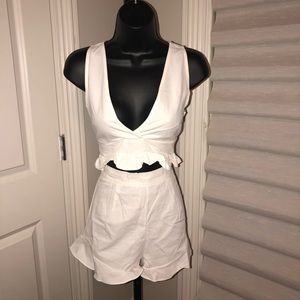 White Ruffle Set